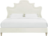 TOV Serenity Cream Velvet Bed in King