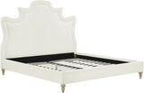 TOV Serenity Cream Velvet Bed in King