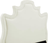 TOV Serenity Cream Velvet Bed in King