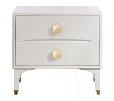 TOV Divine White Nightstand