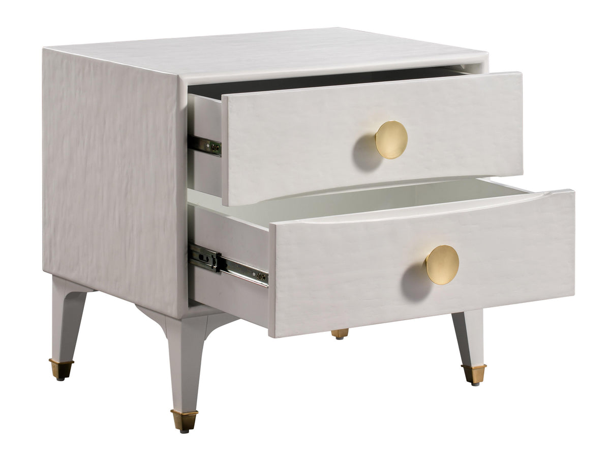 TOV Divine White Nightstand