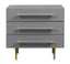 TOV Trident Grey Nightstand