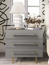 TOV Trident Grey Nightstand