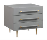 TOV Trident Grey Nightstand