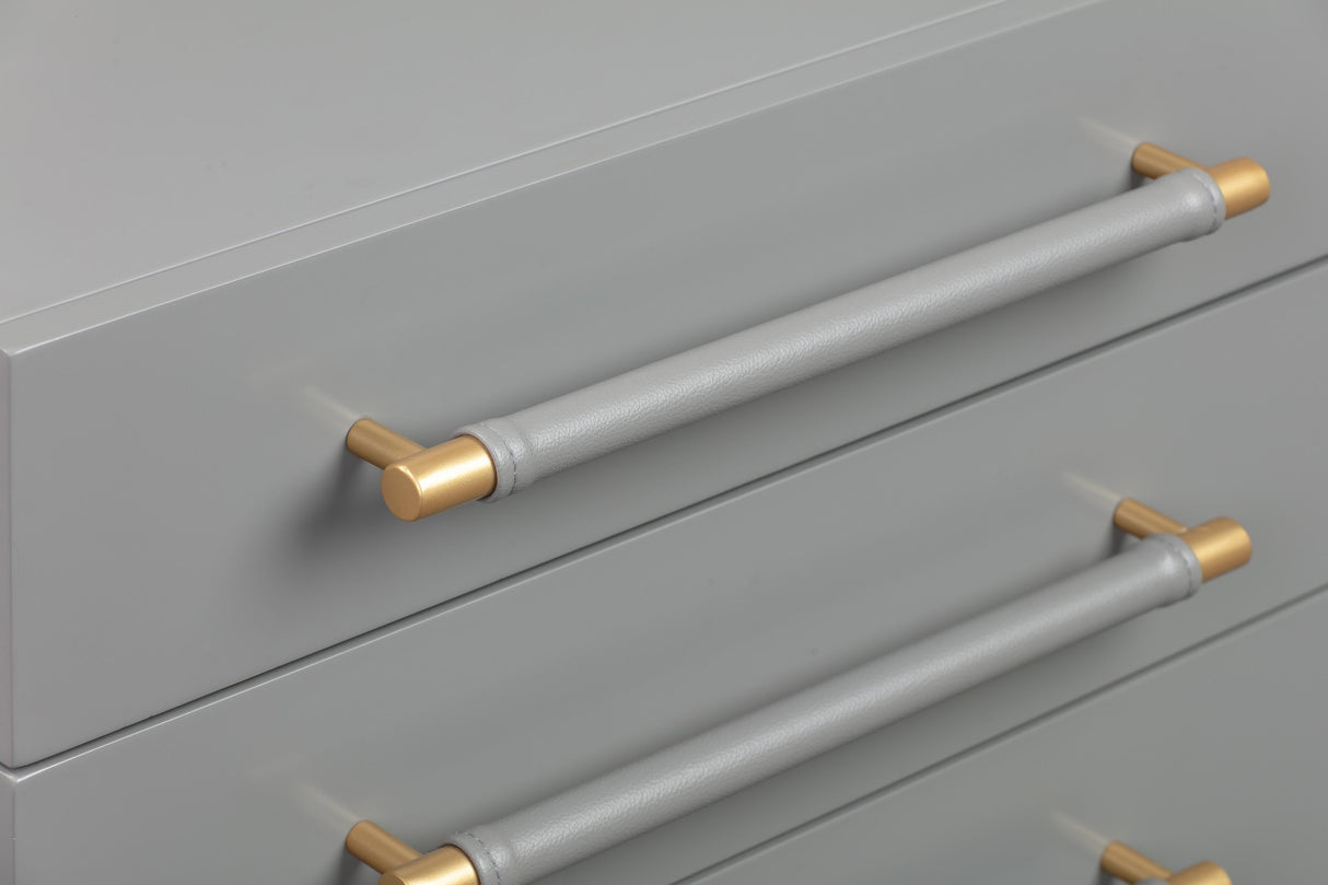 TOV Trident Grey Nightstand