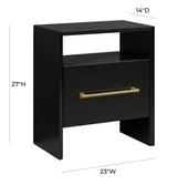 TOV Libre Black Nightstand