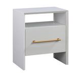 TOV Libre White Nightstand