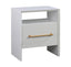 TOV Libre White Nightstand