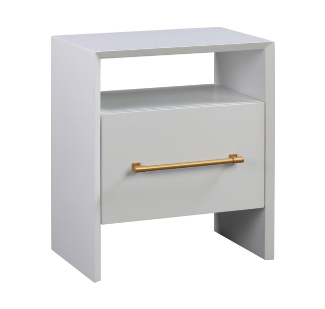 TOV Libre White Nightstand