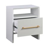 TOV Libre White Nightstand