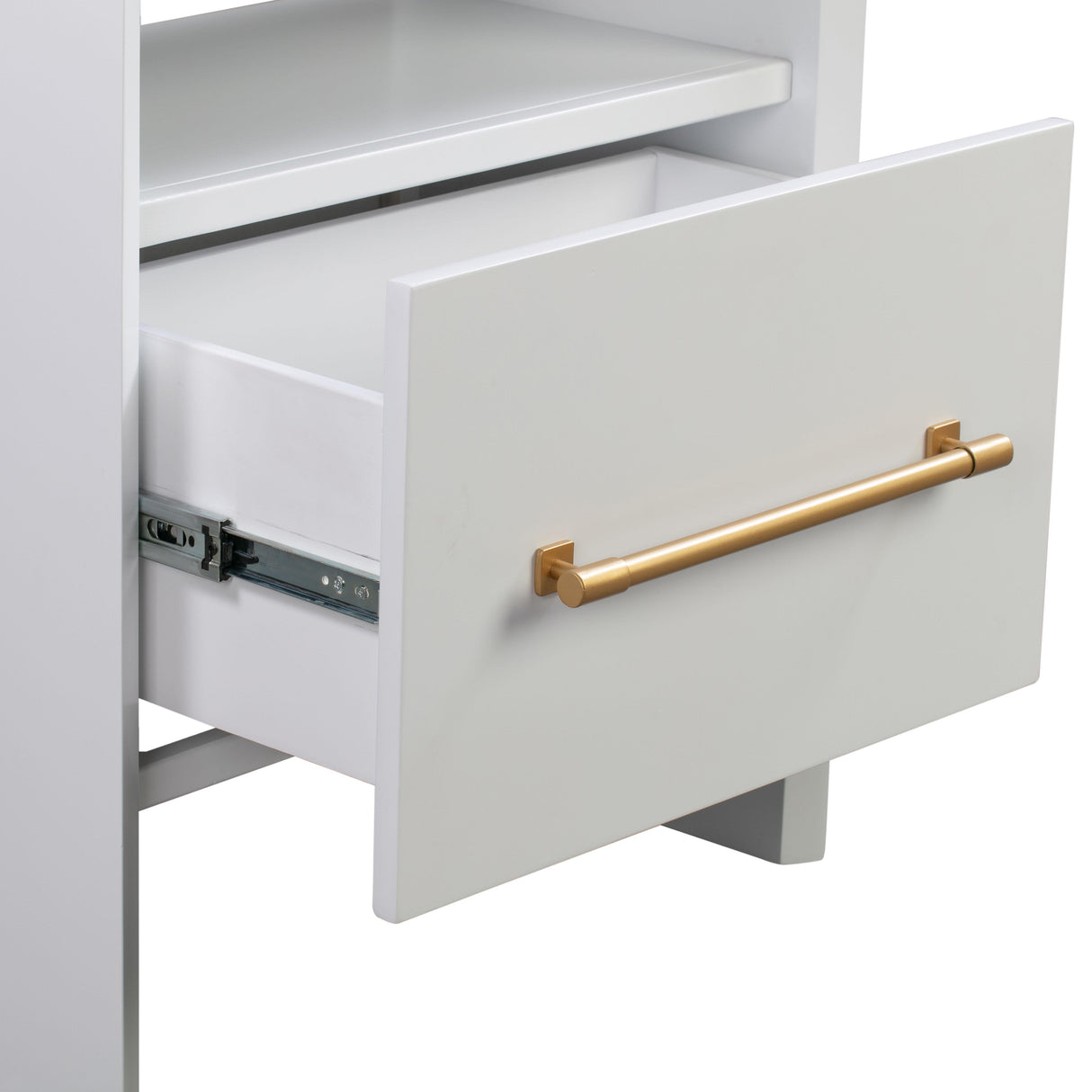 TOV Libre White Nightstand