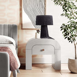 TOV Hump White Nightstand