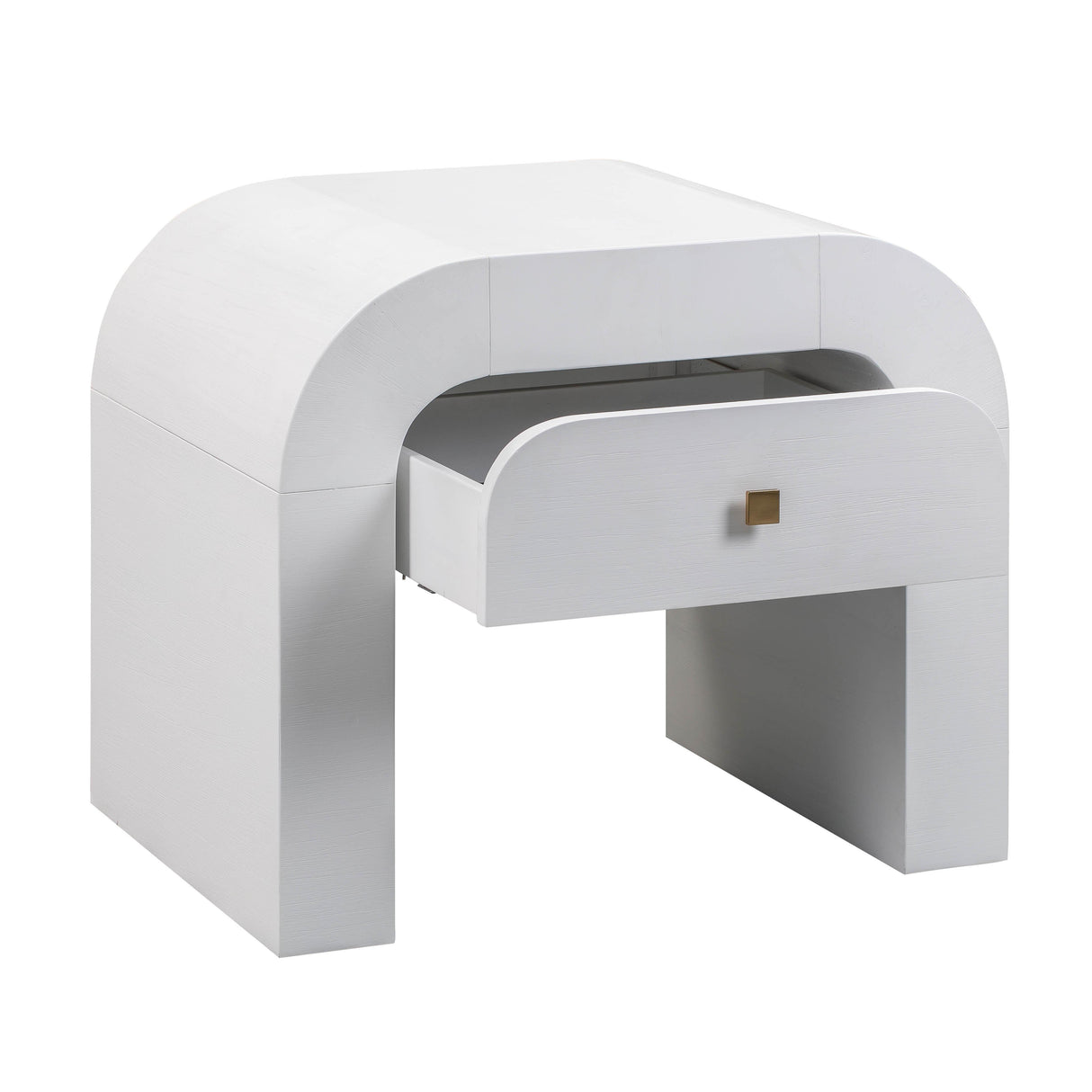 TOV Hump White Nightstand
