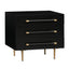 TOV Trident Black Nightstand