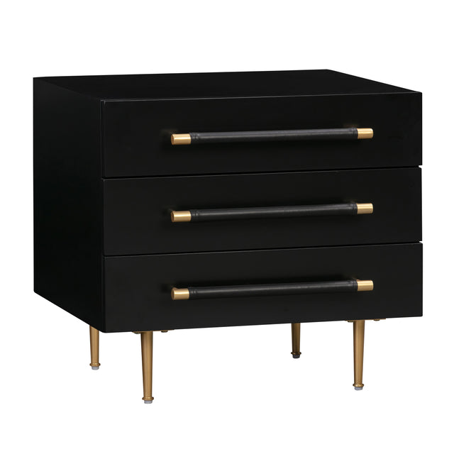 TOV Trident Black Nightstand
