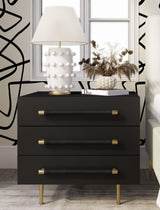TOV Trident Black Nightstand