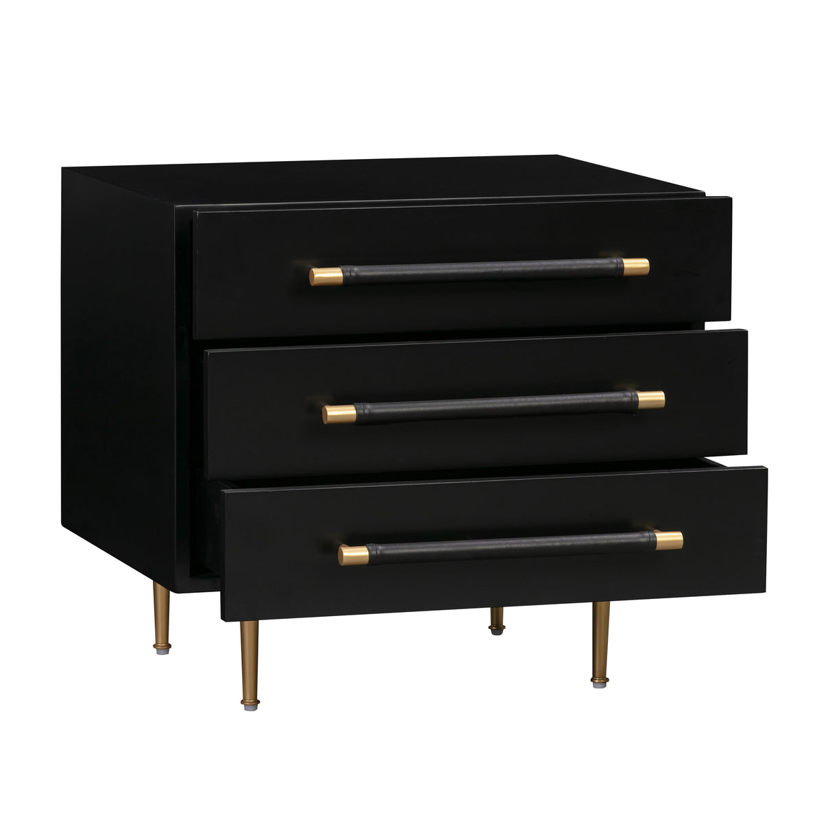 TOV Trident Black Nightstand