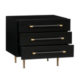 TOV Trident Black Nightstand