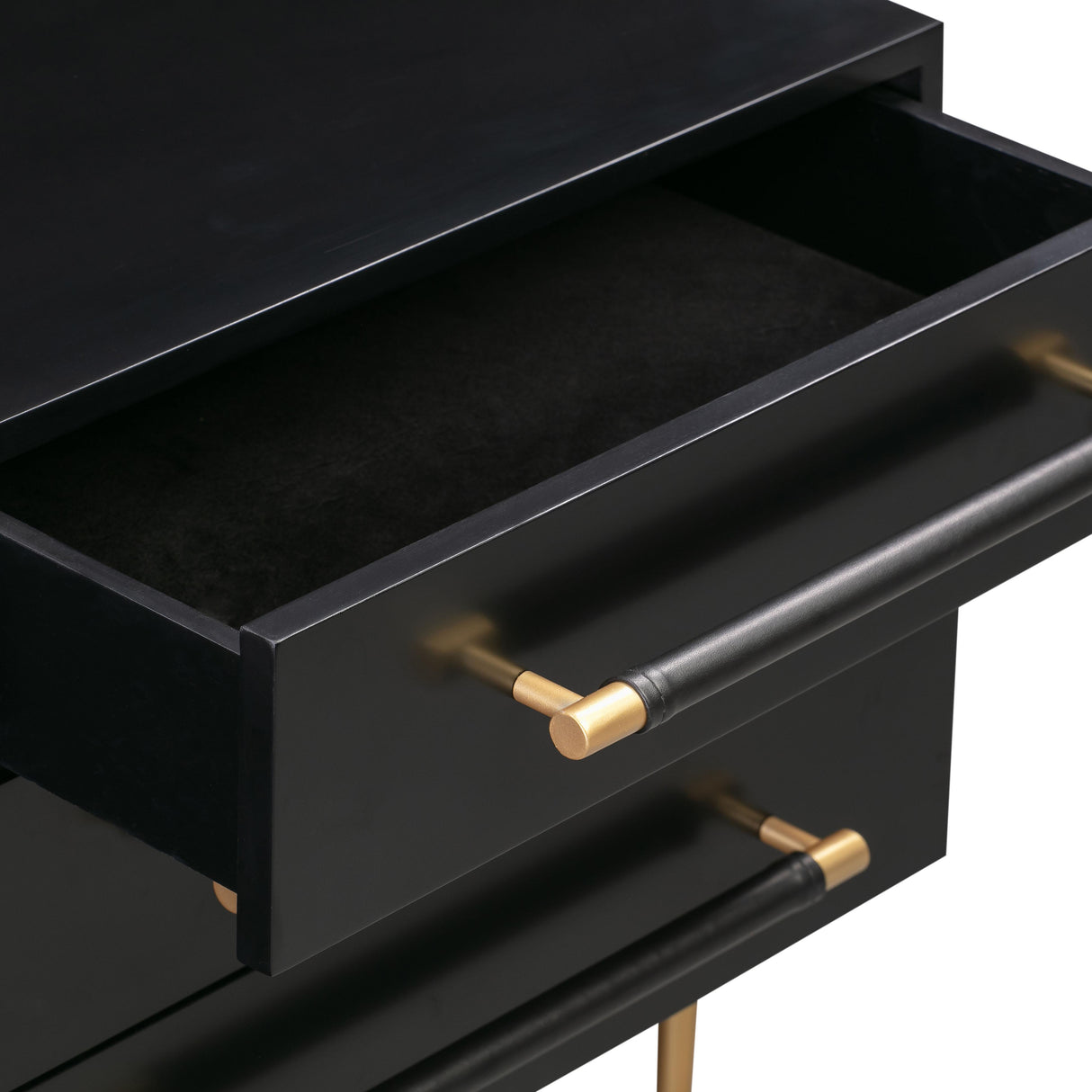 TOV Trident Black Nightstand