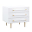 TOV Trident White Nightstand