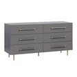 TOV Trident Grey 6 Drawer Dresser