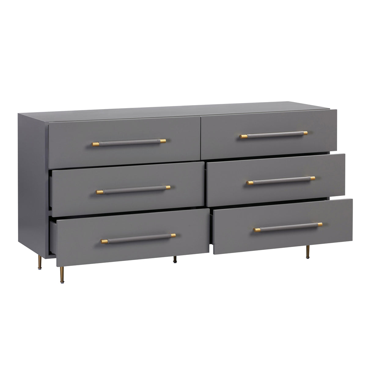 TOV Trident Grey 6 Drawer Dresser