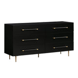 TOV Trident Black 6 Drawer Dresser