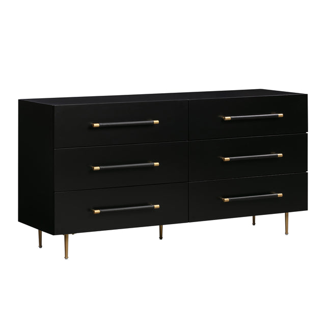 TOV Trident Black 6 Drawer Dresser