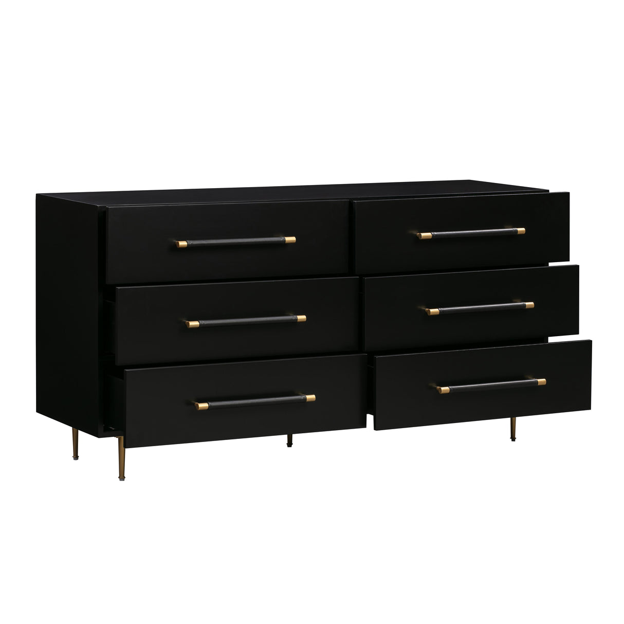 TOV Trident Black 6 Drawer Dresser