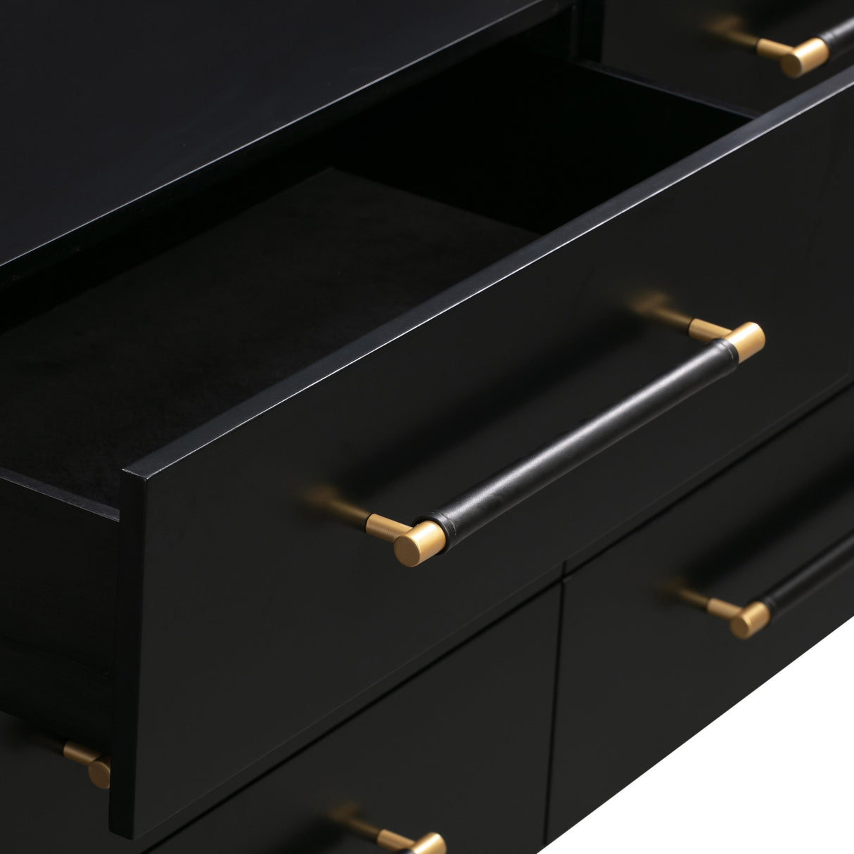 TOV Trident Black 6 Drawer Dresser
