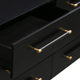 TOV Trident Black 6 Drawer Dresser