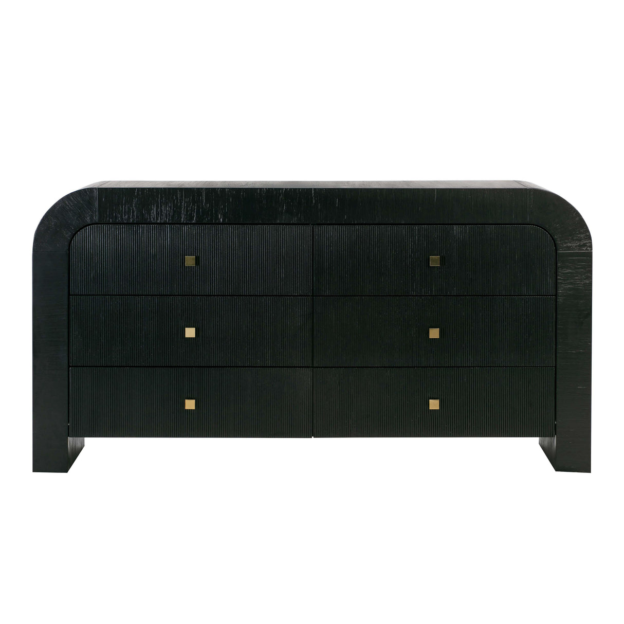 TOV Hump 6 Drawer Black Dresser