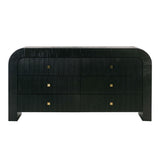 TOV Hump 6 Drawer Black Dresser