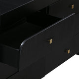 TOV Hump 6 Drawer Black Dresser