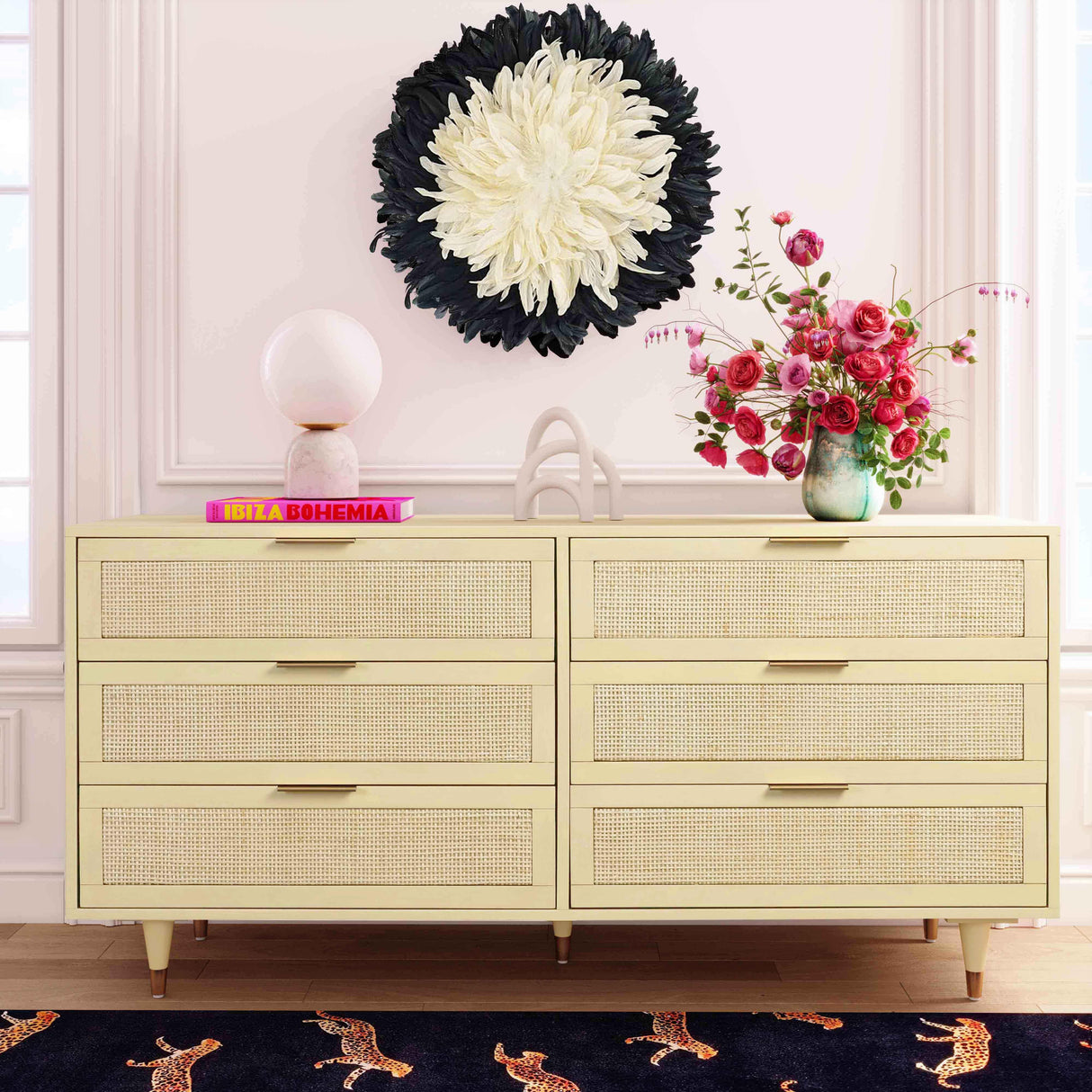 TOV Sierra Buttermilk 6 Drawer Dresser