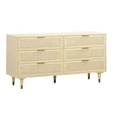 TOV Sierra Buttermilk 6 Drawer Dresser