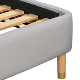 TOV Kavali Grey Velvet King Bed