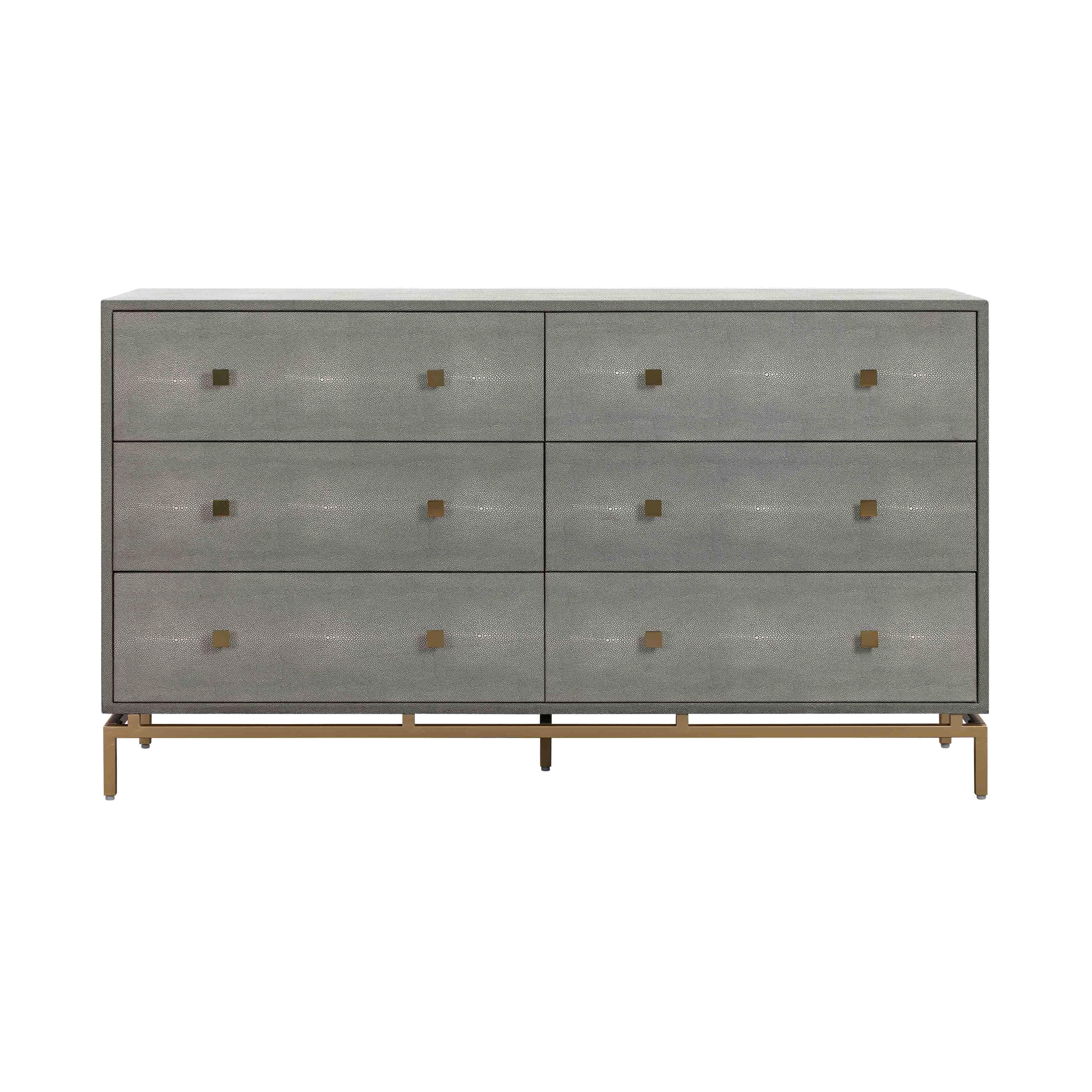 Pesce Shagreen 6 Drawer Dresser - Thumbnail 5