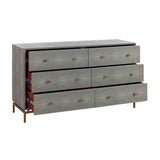 TOV Pesce Shagreen 6 Drawer Dresser