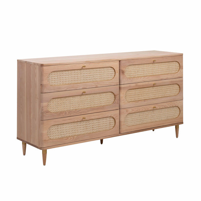 TOV Carmen Cane 6 Drawer Dresser