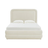 TOV Briella Cream Velvet Bed in King