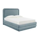 TOV Briella Bluestone Velvet Bed in Queen