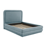 TOV Briella Bluestone Velvet Bed in Full