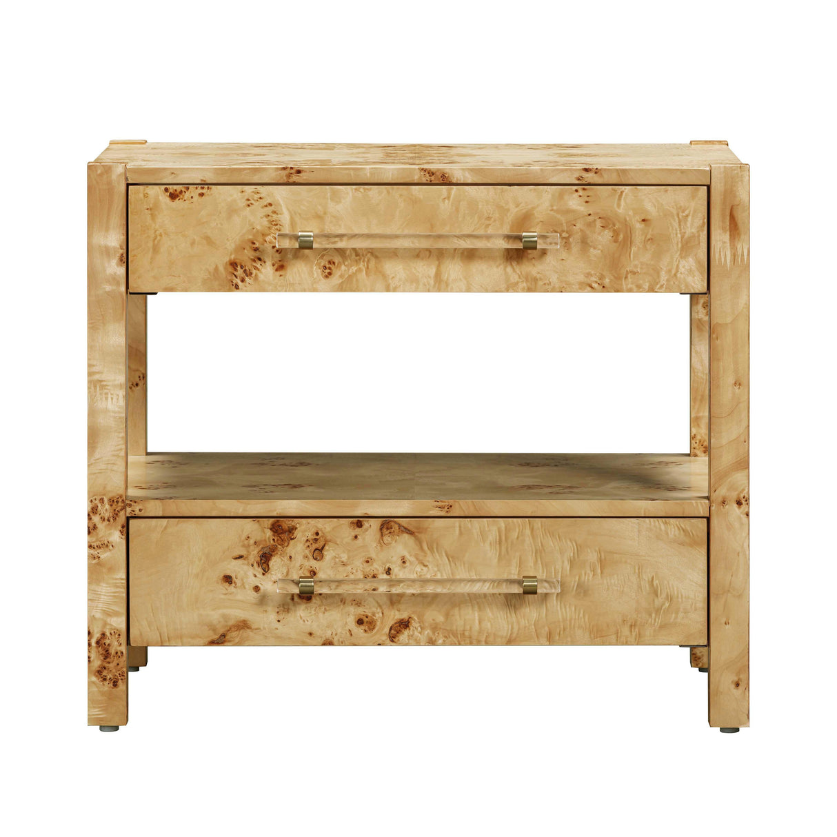 TOV Brandyss Natural Burl Nightstand