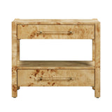 TOV Brandyss Natural Burl Nightstand