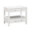 TOV Brandyss White Burl Nightstand