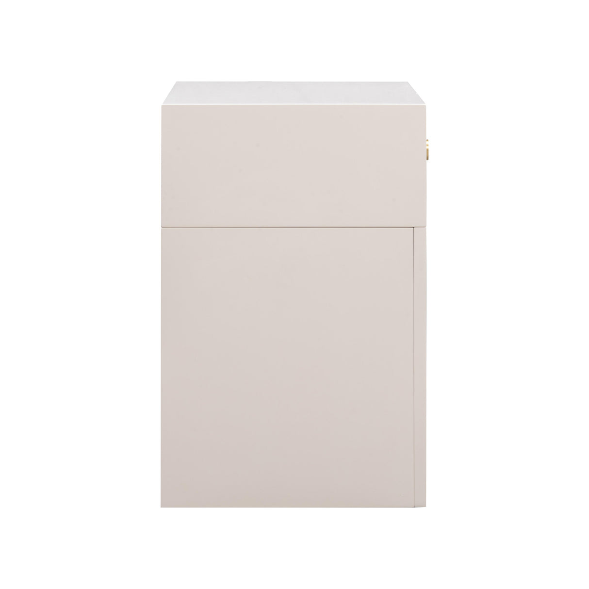 TOV Suzie Cream & Rattan Nightstand
