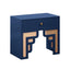 TOV Suzie Navy & Rattan Nightstand