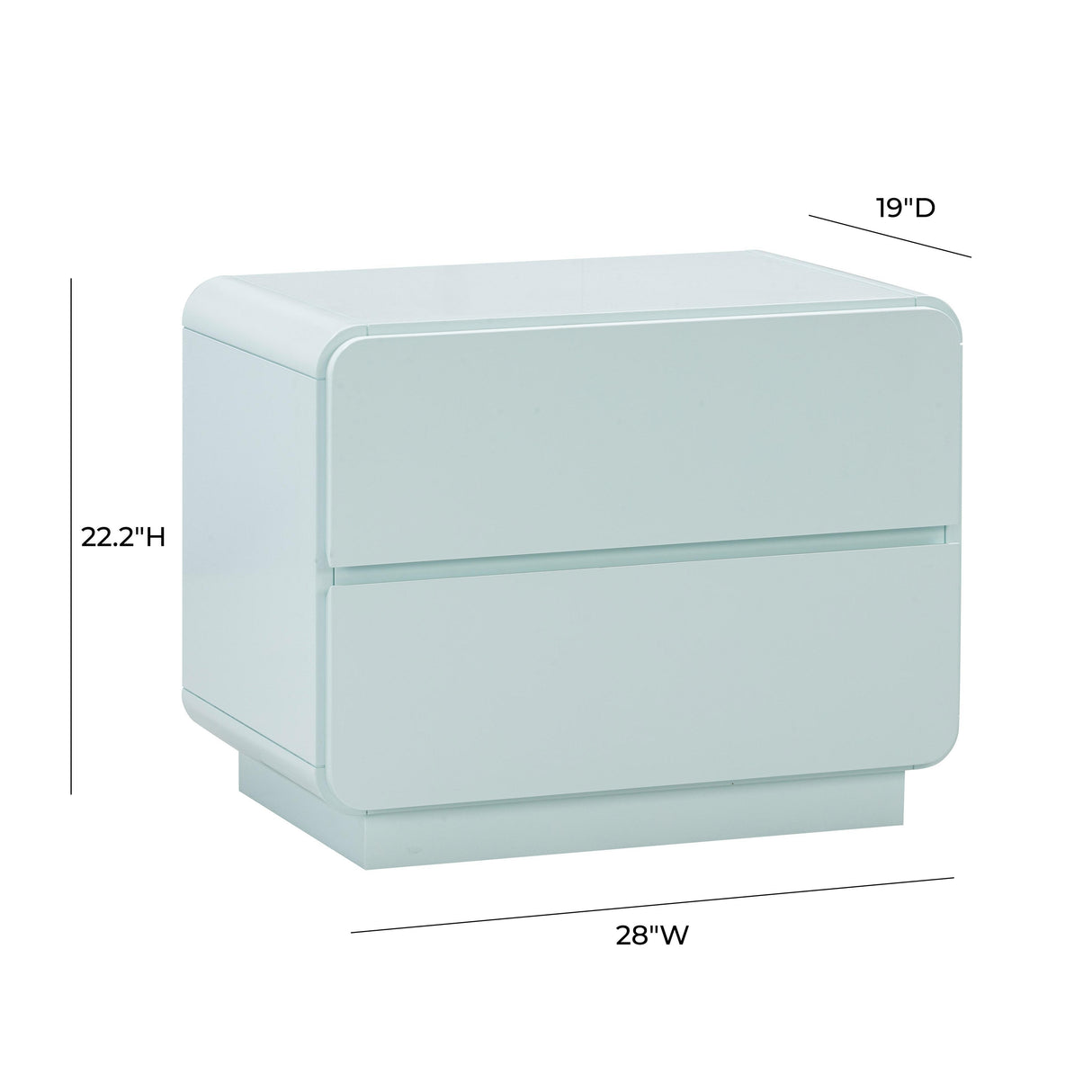 TOV Sagura Blue Nightstand