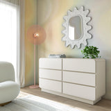TOV Sagura Cream 6-Drawer Dresser